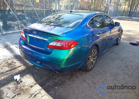 2011 Infiniti M37 z USA, uszkodzony, nr VIN JN1BY1AP1BM324995